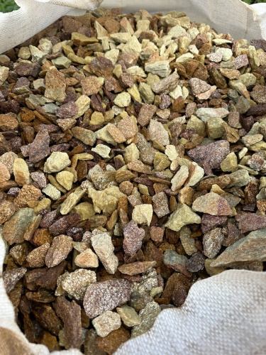 Златолит персиковый декоративная каменная крошка купить в Оби