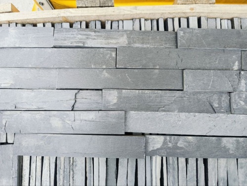 Плитка чёрная из натурального камня фасадная 30 см * 5 см, толщина 7 мм -30 мм купить в Оби