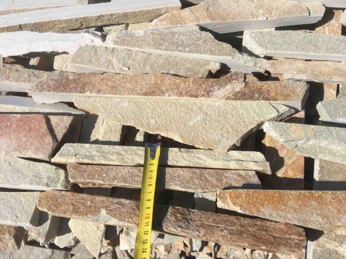 Горбушка златолит золотистый для облицовки купить в Оби