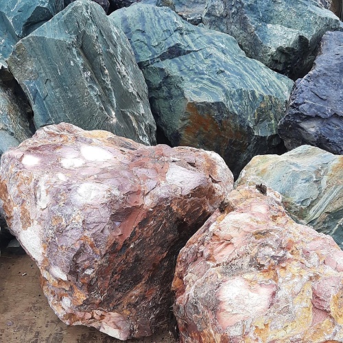 Ландшафтные глыбы красно-фиолетовые 200-1000 килограмм купить в Оби
