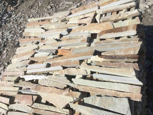 Горбушка златолит золотистый для облицовки купить в Оби